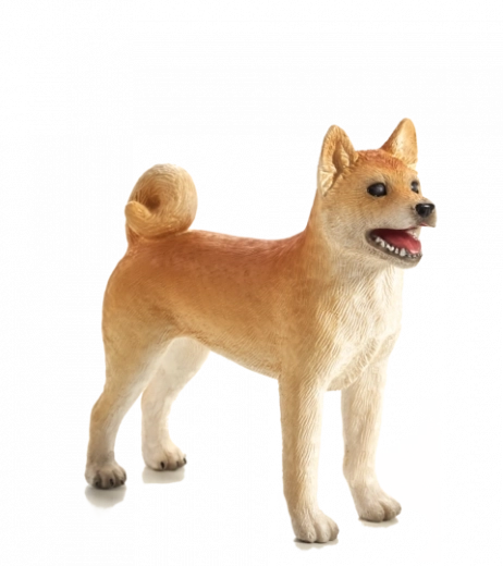 Plastfigur af hunden Shiba Inu MOJO