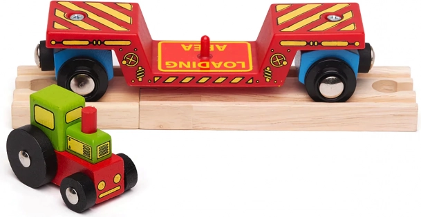 Dobbelt sjov: traktor og transport på vogn