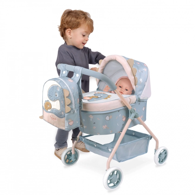 DeCuevas 86080 Min første dukkevogn med rygsæk COCO 2024 - 56 cm