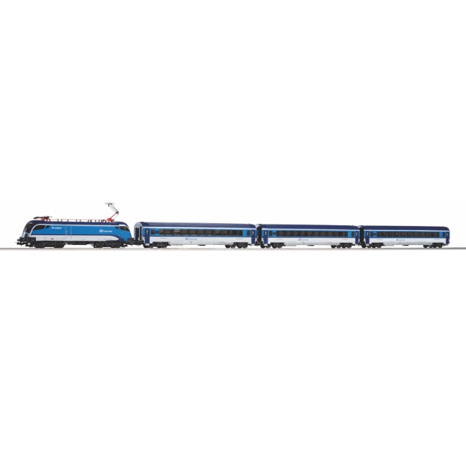 Detaljeret ČD Railjet-model med belysning
