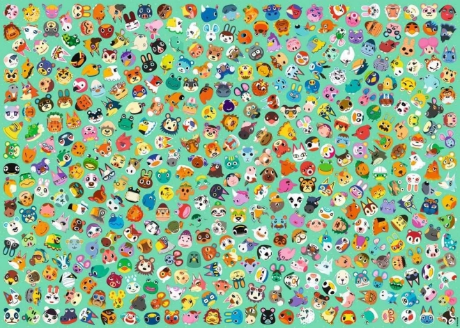 Puslespilsudfordring: Animal Crossing 1000 brikker