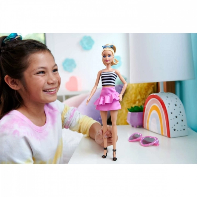 Barbie Fashionistas dukke i stribet top