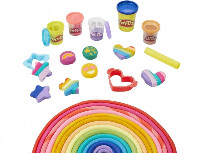 Play-Doh sæt med skinnende modellervoks fra Hasbro med 21 farver og forme