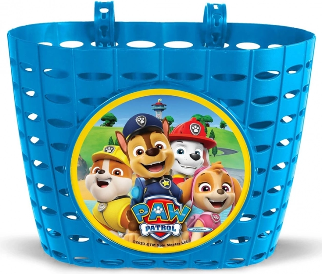 Justerbar cykel- og løbehjulskurv med Paw Patrol-motiv