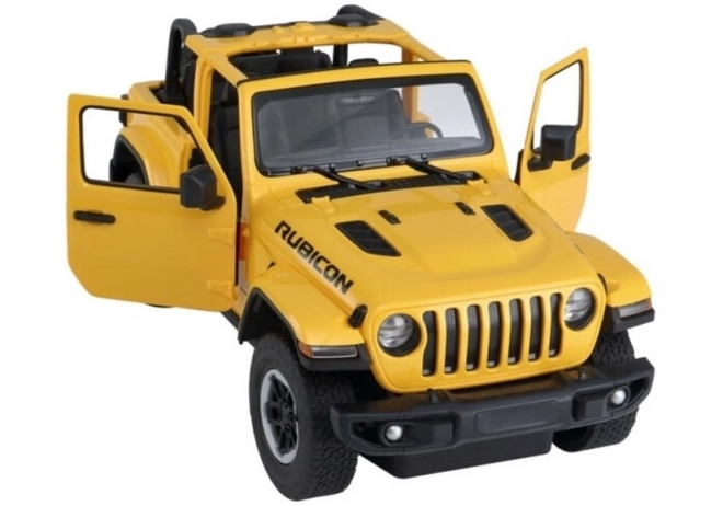 Auto R/C Jeep Wrangler Rubicon 1:14 Rastar – Gul