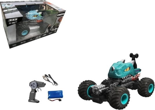 RC stuntbil blå transformation