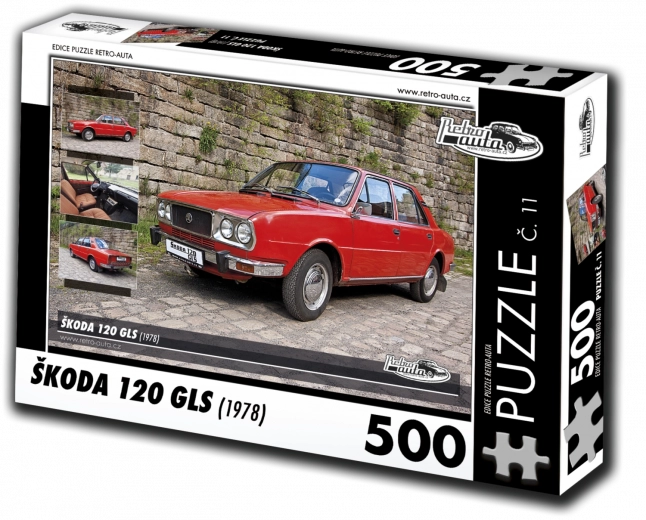 Puslespil RETRO-BILER Škoda 120 GLS 1978 – 500 brikker
