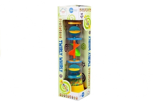 Farverig rullende rangle Twirly Whirly