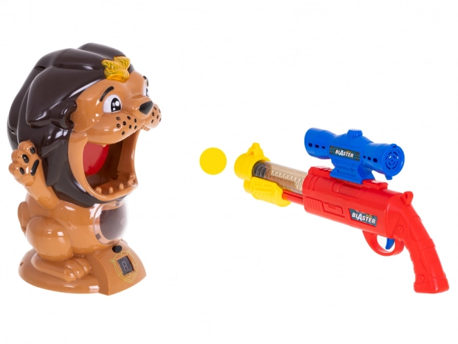 Skydning på løve mål med pistol