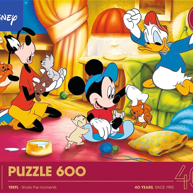 Trefl Puzzle Disney: Mickey Mouse og venner 600 brikker