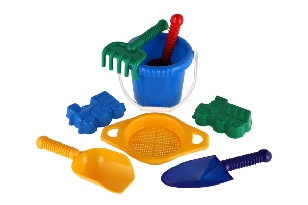 Spand si0at, skovl, handelskop, riven, plastic i net 20x28x12cm 12m+