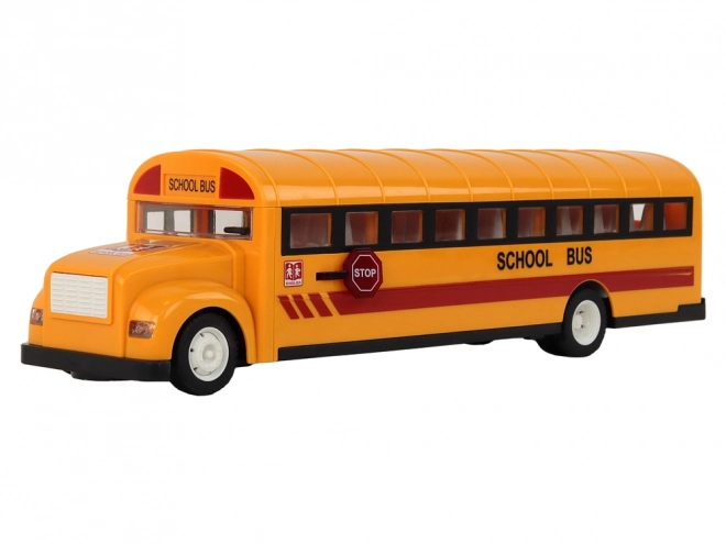 Gul skolebus med fjernbetjening R/C Åbne døre