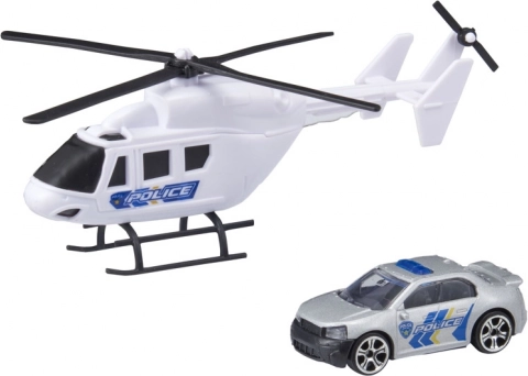 TEAMSTERZ helikopter og bil – sæt med redningskøretøjer