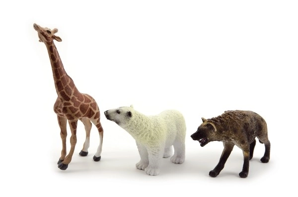 Safari ZOO dyr plast 10cm mix arter - 1 stk