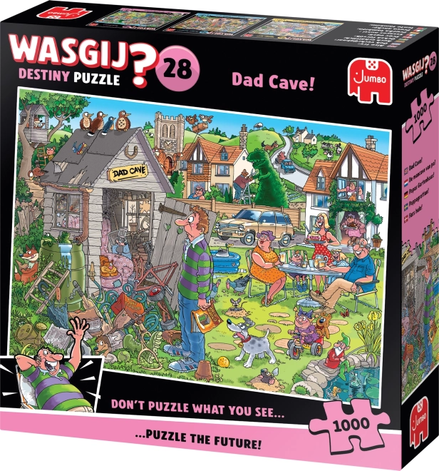 Wasgij Destiny puslespil: Fars tilholdssted 1000 brikker