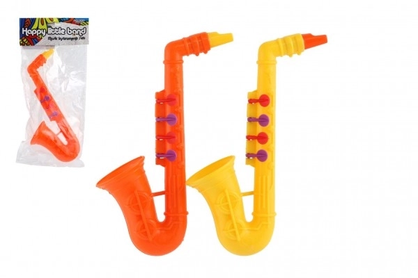 Saxofon plastik 24cm 2 farver i pose