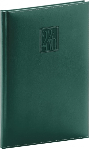 Ugentlig kalender Panama 2026 grøn 15 x 21 cm