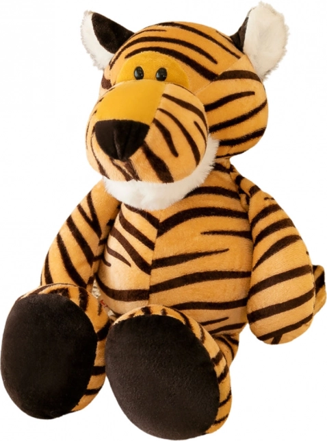 Plysbamse Tiger lille orange med striber 23 cm