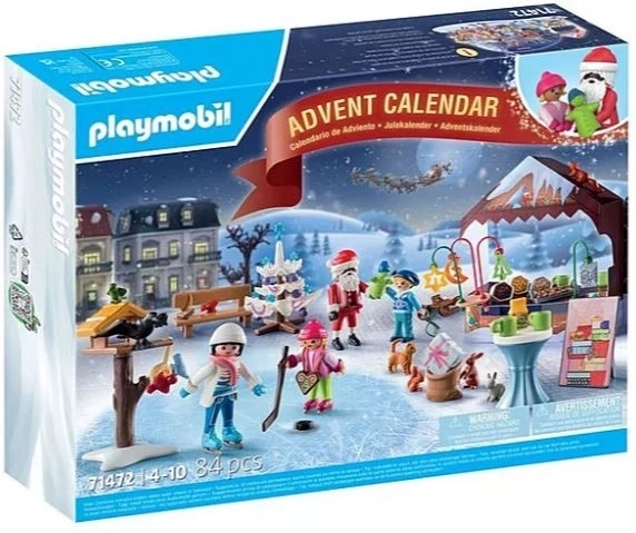 Sæt med figurer 71472 Julemarked - julekalender