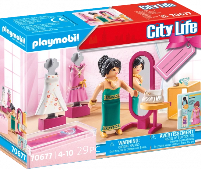 PLAYMOBIL® City Life 70677 Gavesæt Boutique med selskabstøj