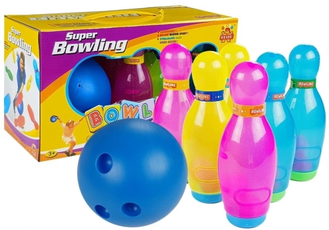 Farverigt bowling sæt til børn