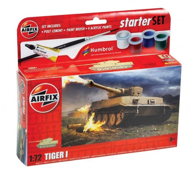 Plastikmodel Tiger I i lille sæt