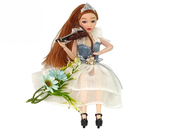 Blomsterviolin Dukke Emily