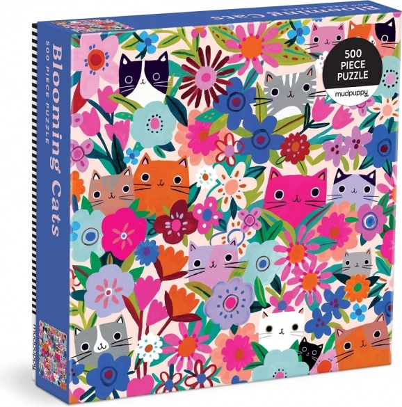 Puslespil Katte i blomster 500 brikker