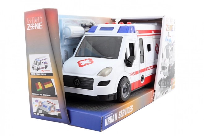 Ambulance med skruetrækker på batterier