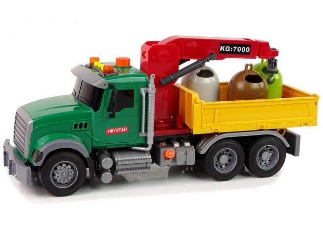 Lastbil Auto Krane Transport Skraldespand Lyd
