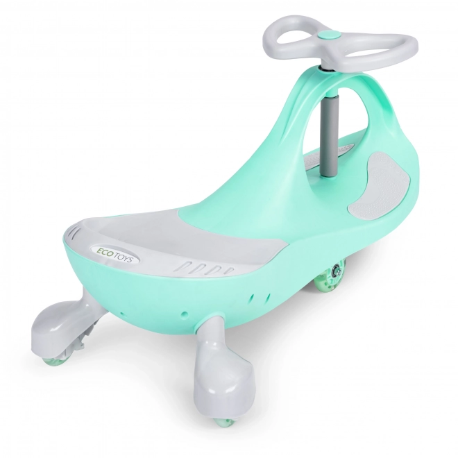 Wiggle Car med lysende hjul grøn ECOTOYS