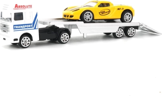 Optrækkelig autotransporter med lille bil – metaltransporter
