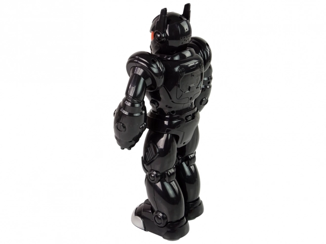 Interaktiv robot går Lyd Lys sort