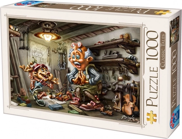 Puslespil PINOCCHIO 1000 brikker fra D-TOYS