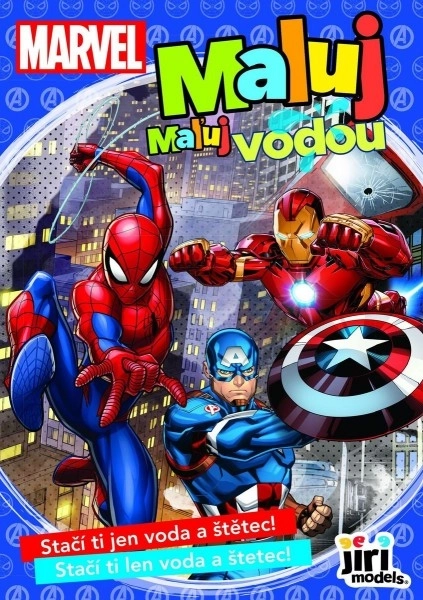 Malebøger Mal med vand Marvel