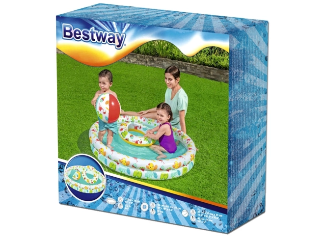 Bestway sæt swimmingpool bold ring soppebassin 122cm