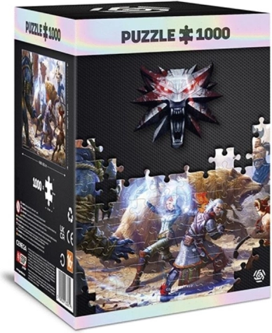 Puzzle GOOD LOOT Witcher – Geralt og Triss i kamp 1000 brikker