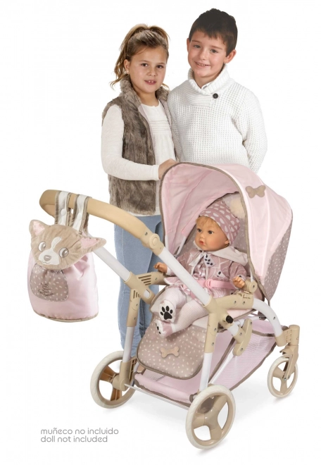 DeCuevas 81643 Foldbar dukkevogn 3 i 1 med bæretaske DIDI 2021 - 75 cm