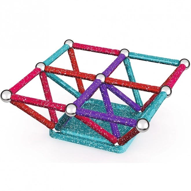Magnetisk byggesæt GEOMAG Glitter 60 dele