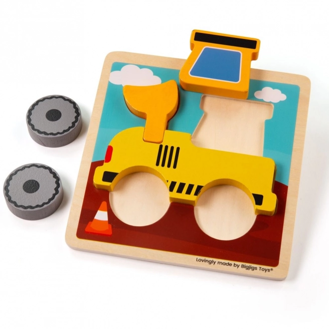 Indsætningspuslespil gravko fra Bigjigs Toys