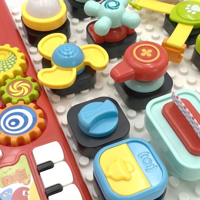 Woopie Montessori Børne Manipulationspanel Farverigt Aktivt Panel