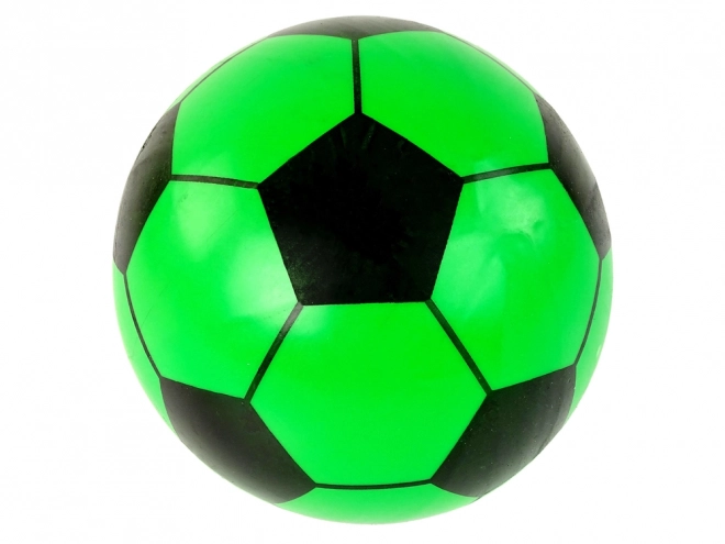 Grøn sort gummibold stor 23 cm let