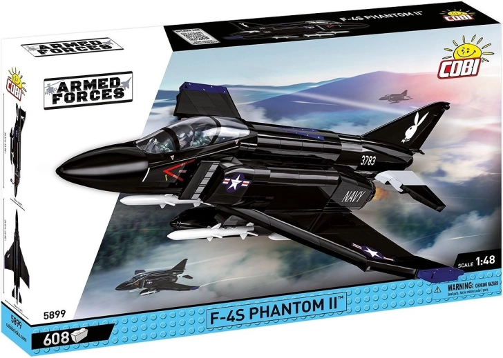 Byggesæt COBI F-4S Phantom II Black Bunny – 608 klodser