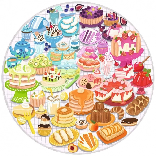 Ravensburger puslespil cirkel: Desserter 500 brikker