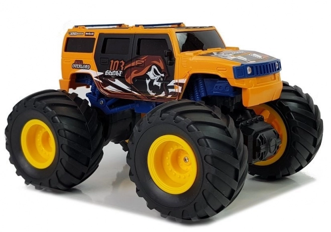 Terræn bil med store hjul Bigfoot fjernstyret 2.4G 1:18 gul