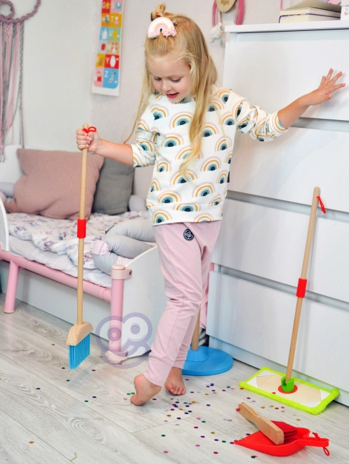 Træsæt til rengøring for børn Tooky Toy