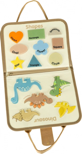 Montessori sanseskuffert med dinosaurer