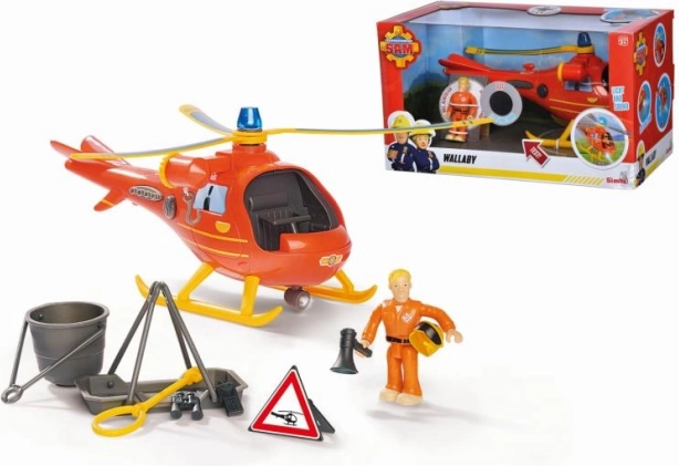 Brandmand Sam helikopter med figur