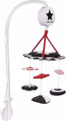 Canpol babies Kontrast plysbamse-karrusel med melodier SENSORY