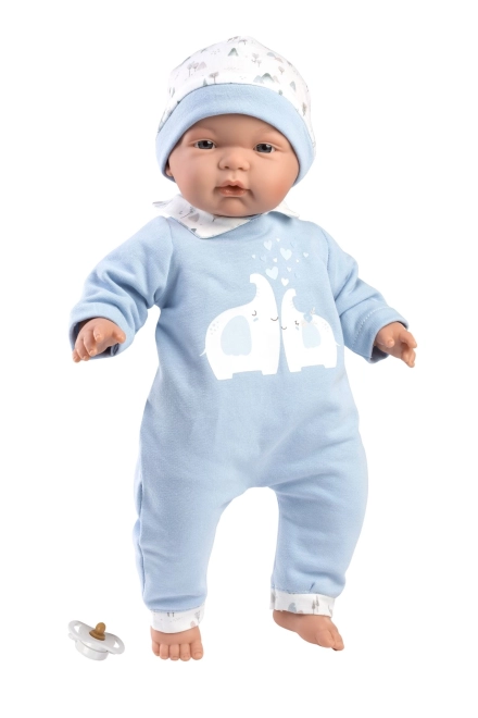 Llorens 13847 JOEL - realistisk babydukke med blødt stofkrop - 38 cm
